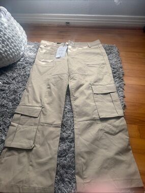 Zara Beige Cargo Pants